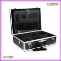 Vente en gros de coiffeuses portables Black Color Handle Tool Box (SATC015)